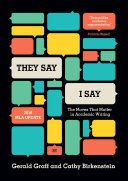 They say / I say